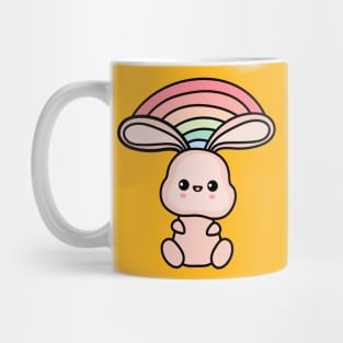 Kawaii rainbow bunny Mug